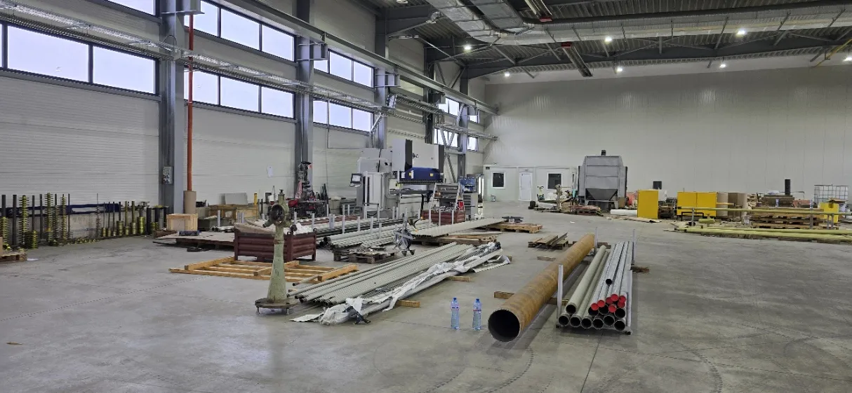 Production Hall with Equipment